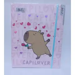 GENERICO - Cuaderno Capibara - 150 Hojas Doble Anillado