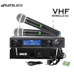 BATBLACK - Micrófono Inalámbrico Profesional VHF