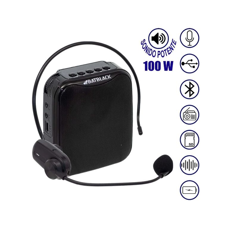 Mini Amplificador de Voz Recargable Profesional Inalambrico BT-V317
