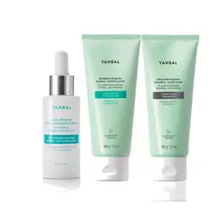 YANBAL - SET Serum con Mascarilla y Exfoliante Antigrasa Carbón Activo