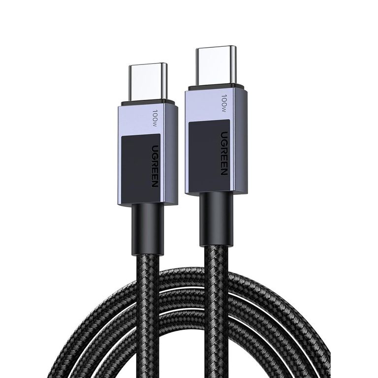 Cable Carga Rapida Entrada Usb Tipo C 100w 1 M- Trenzado grey