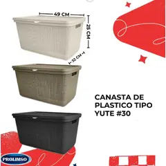 GENERICO - Canasta de tipo yute