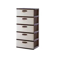 POLINPLAST - Cómoda Megagigante N° 5 con 5 Cajones Amplios y Seguros