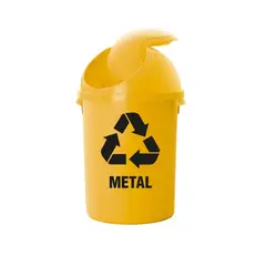POLINPLAST - Papelero Artur N° 80 Ecológico para Residuos de Metal
