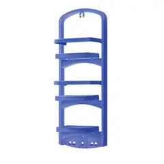 POLINPLAST - Organizador de Ducha con Estantes y Diseño Compacto