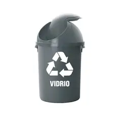 POLINPLAST - Papelero Artur N° 80 Ecológico para Residuos de Vidrio