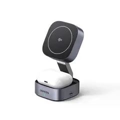 UGREEN - Cargador inalámbrico Magnetico Para iphone 2 en 1 W702