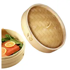 GENERICO - Tapa de Vaporera De Bambu 30cm diam 1pza