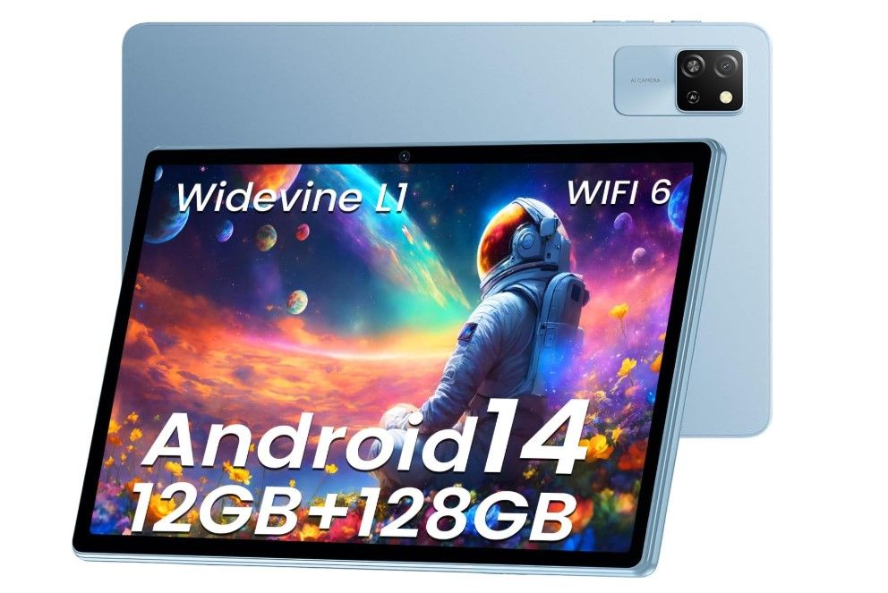 Tablet Tab 60 WIFI 10.1" 128gb Rom,12gb Ram, 5100 mAh, Android 14, Blue