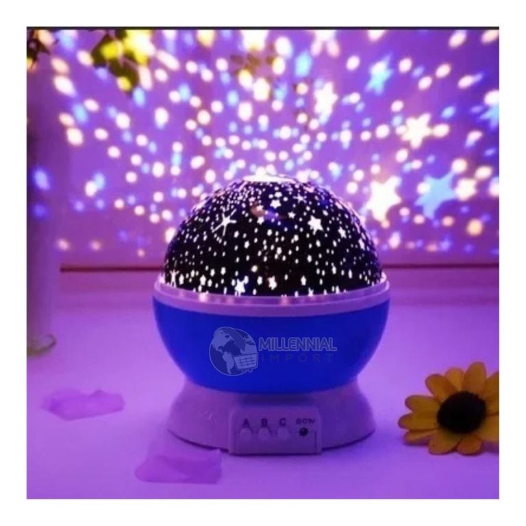 Lámpara Proyector De Estrellas y Luna Giratorio Led Niño