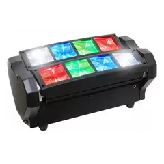 U BUY - Cabeza Movil Led Spider Beam Rgbw Dmx 8x3w Luz Disco