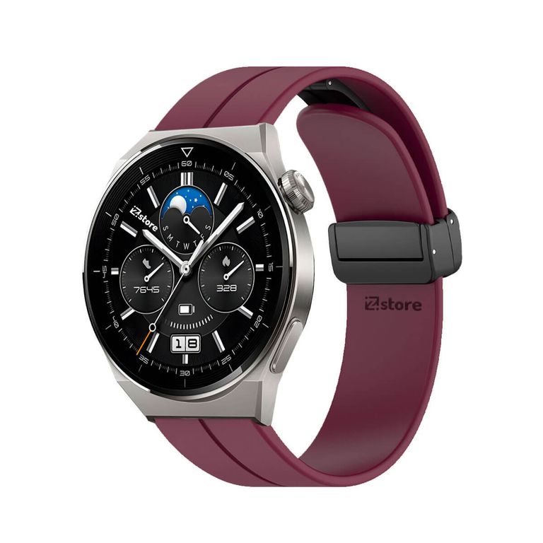 Correa Para Huawei Watch GT3 Pro Broche Magnético 43mm Vino