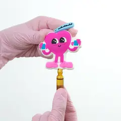 GENERICO - Llavero Rompe Ampolla Kamed Diseño Corazón Calm Mind Club