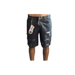 GENERICO - SHORT JEAN RASGADO PARA HOMBRE