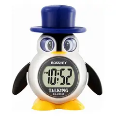 GENERICO - Reloj Despertador Digital Con Voz y Diseño de Pingüino