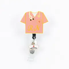 GENERICO - Carrete de Credencial con Clip Camisa Enfermería Rn