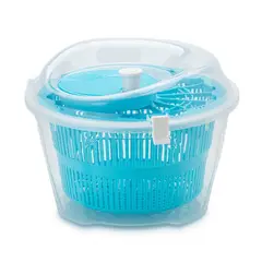 REY PLAST - Escurridor Centrífugo de Vegetales Práctico Turquesa