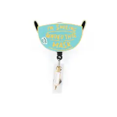 GENERICO - Carrete de Credencial con Clip Mascarilla