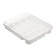 REY PLAST - Organizador de Cubiertos Fast Cover Compacto Blanco