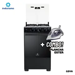 INDURAMA - COCINA DE PIE A GAS 4 HORNILLAS - GOYA + PLANCHA OSTER