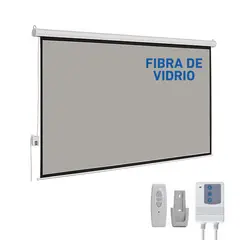 NEO DIGITAL - Pantalla Ecran eléctrico fibra de vidrio gris 100 Pulgadas 2.03x1.52m.