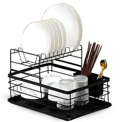 MINARI - Escurridor de Platos Vasos Cubiertos 2 Niveles E92