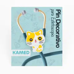 GENERICO - Pin Decorativo para Estetoscopio Kamed Gato