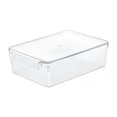 REY PLAST - Smart Box 4.8 L con Tapa, Organizador Plástico PC