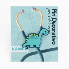 GENERICO - Pin Decorativo para Estetoscopio Kamed Dinosaurio