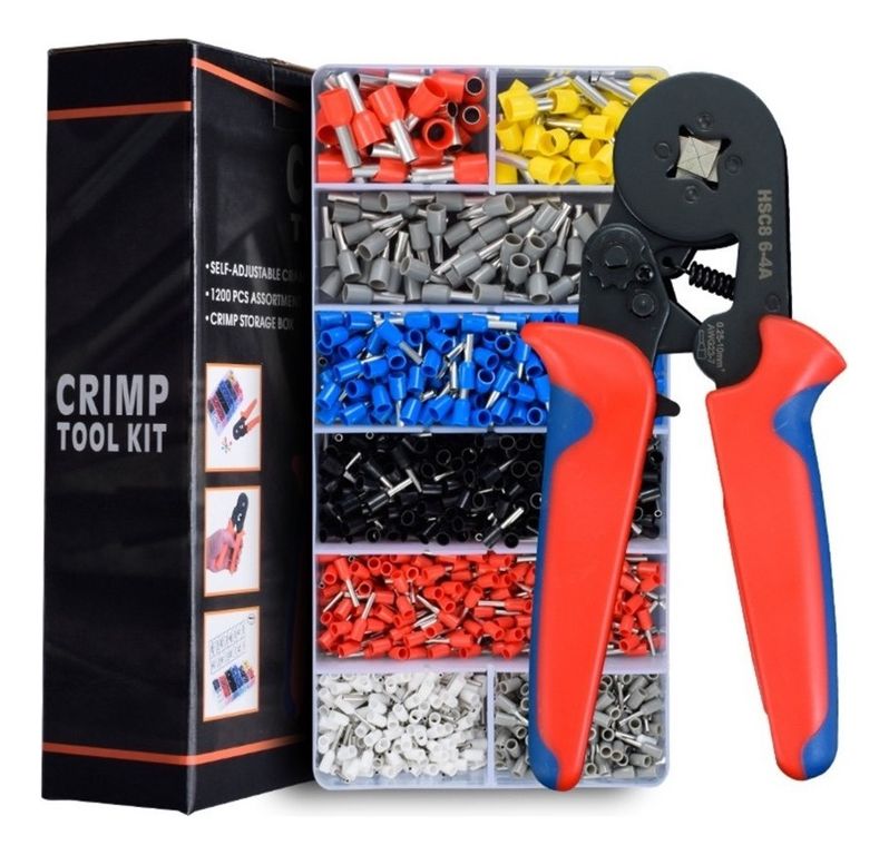 Alicate Prensa Terminal Conjunto Kit De 1200pcs