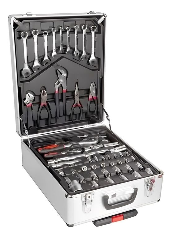 Caja De Herramientas Lumax Tipo Maleta 4 Estantes 477 Piezas