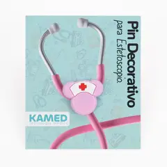 GENERICO - Pin Decorativo para Estetoscopio Kamed Ratón Rosa