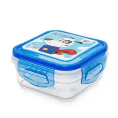 REY PLAST - Taper Decco 500 ml con Diseño Infantil, Tapa Azul