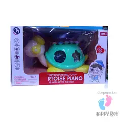 NO LOGO - Juguete Interactiva Modelo Tortuga Con Piano Y Bloques