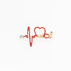 GENERICO - Pin Médico de Metal Kamed Estetoscopio Signo Vital