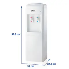 OSTER - DISPENSADOR DE AGUA CALIENTE Y FRÍA 3-5 GAL OS-PWDA8001W