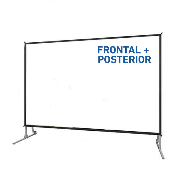 Pantalla ecran fast fold 150 pulgadas frontal o posterior 3.05x2.29m