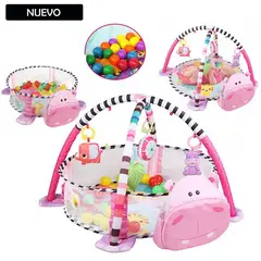 IDEAL - Gimnasio de Actividad Hipopótamo Con Pelotas 3 en 1