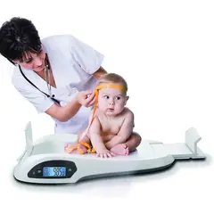 OEM - Balanza Bascula Bebe Pediatrica Digital Control Peso Precision 5gr Tallimetro