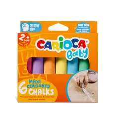 GENERICO - TIZAS PARA NIÑOS SIN POLVO - CAJA 6 UNIDADES