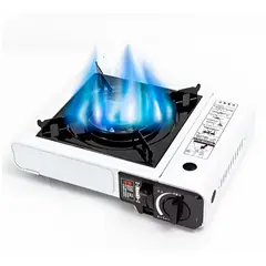 GENERICO - Cocina de camping a gas butano Blanco