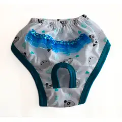 GENERICO - Calzon o Truza de Celo para Mascotas Talla 3 - Verde oscuro