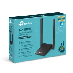 TP LINK - Adaptador USB Wi-Fi 6 AX1800 ARCHER TX20U PLUS