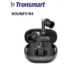 TRONSMART - SOUNFII R4 DUAL MIC ENC Audifonos Bluetooth 5.3 - Negro