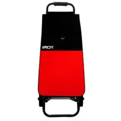 ROY - Carrito Estructura Fija Bolso Matizado Rojo y Negro