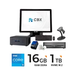 PC Nuc 11 Pro i5-1135G7 16GB RAM 1TB SSD 15" Touch Monitor