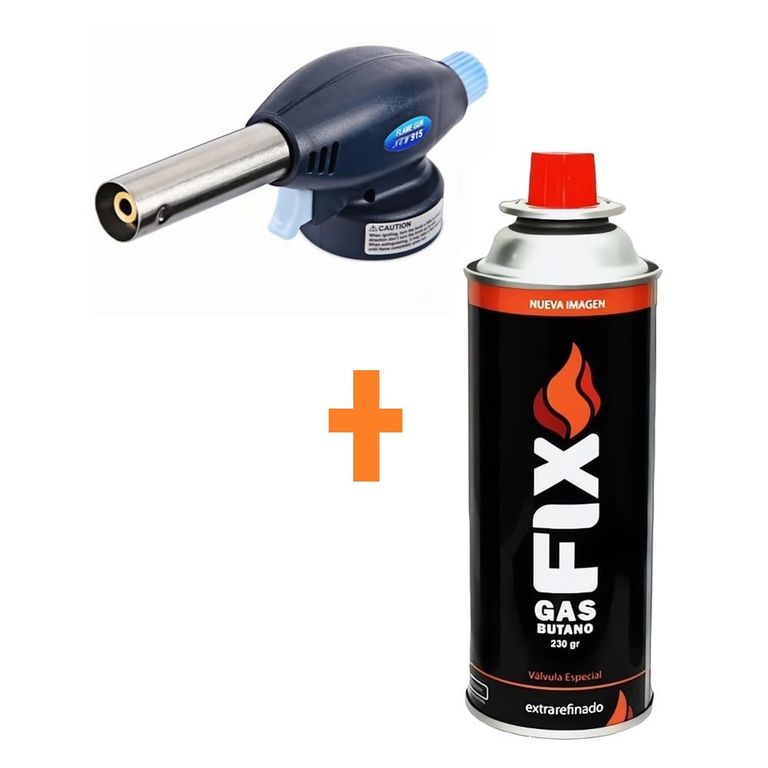 Cabezal Soplete Multiuso Con Adaptador Mas 1 Gas Butano