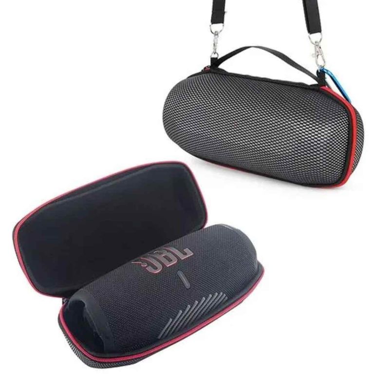 ESTUCHE CASE DURO LISO COMPACTO PARA JBL CHARGE 5/ CHARGE 6 PLATEADO