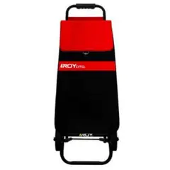 ROY - Carrito Roycito Estructura Fija Bolso Matizado Rojo y Negro