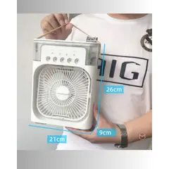 GENERICO - Ventilador Enfriador Humidificador Aire Led Difusor Aroma